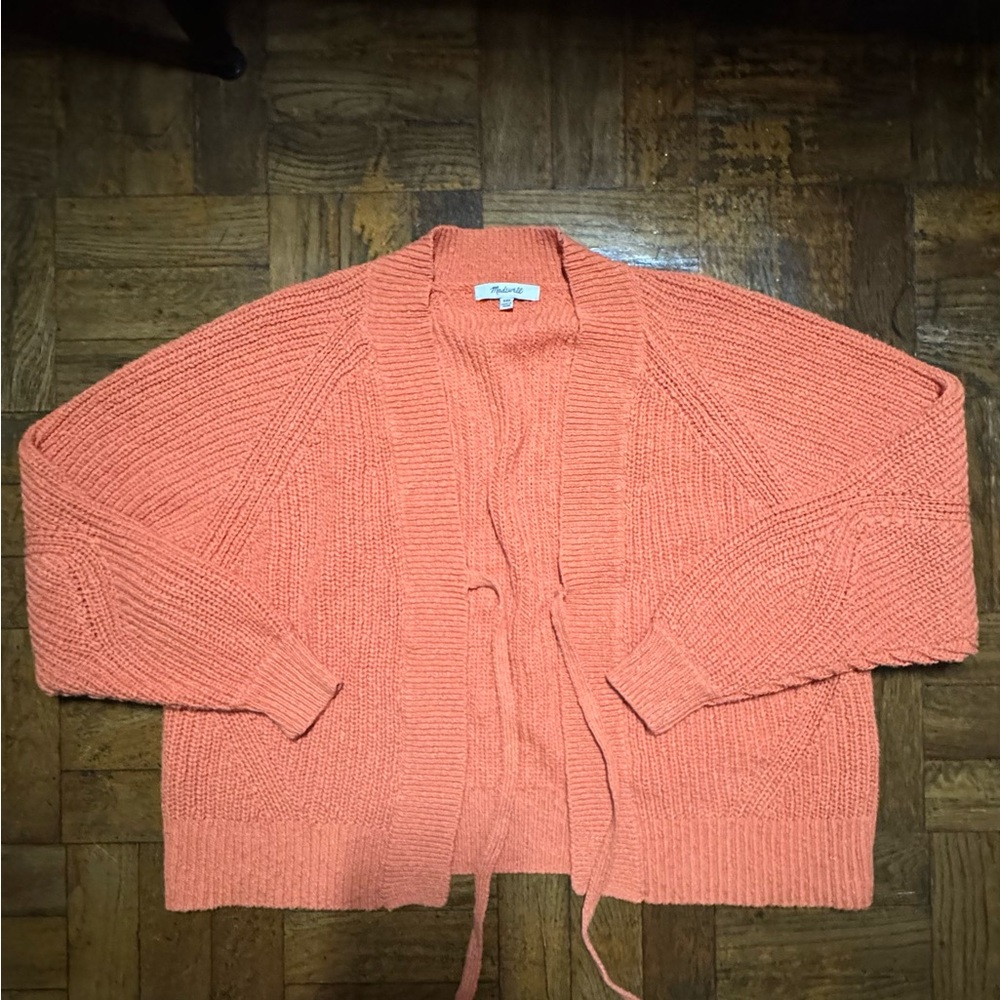 Madewell Eastdale Tie-Front Cardigan Sweater